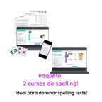 Paquete Spelling 1 + Spelling 2 — Los 2 cursos de spelling en inglés (Niveles 2 y 3)
